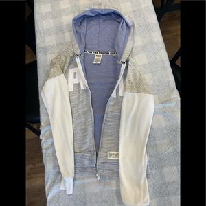 Purple grey and white Pink VS hoodie